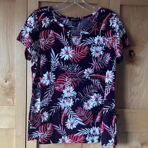 BYdesign Floral Short Sleeve Top